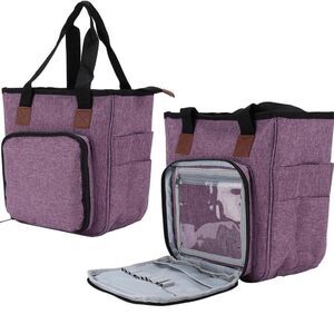 Knitting Bag Yarn Tote Organizer Womens Crochet Storage with Inner Dividers New
